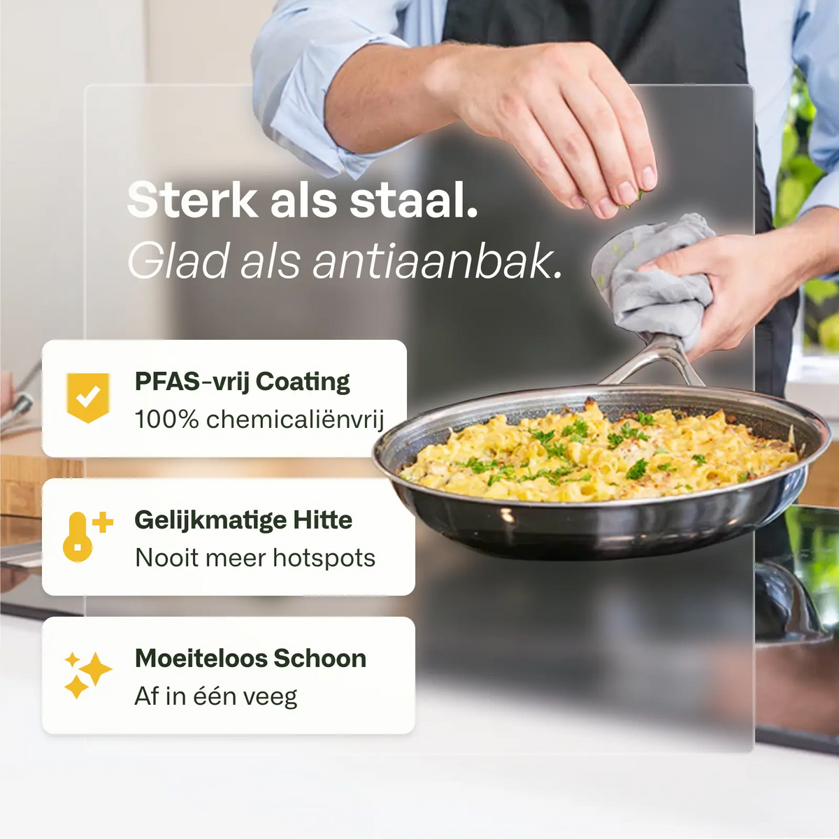 Hybrid frying pan set Ø 24 & 28 2-piece