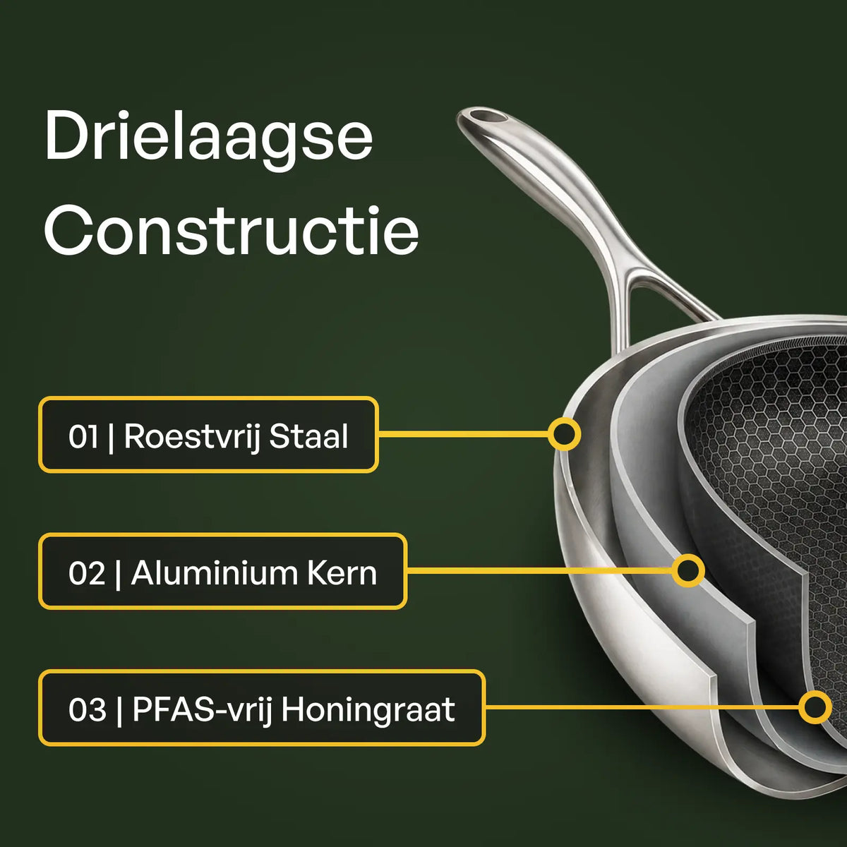 Hybrid frying pan set Ø 24 & 28 2-piece