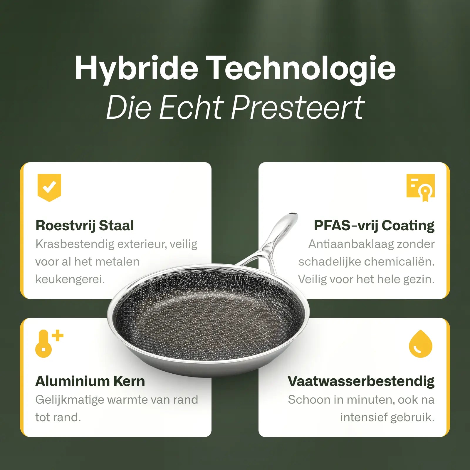Hybrid frying pan Ø 20 cm with lid