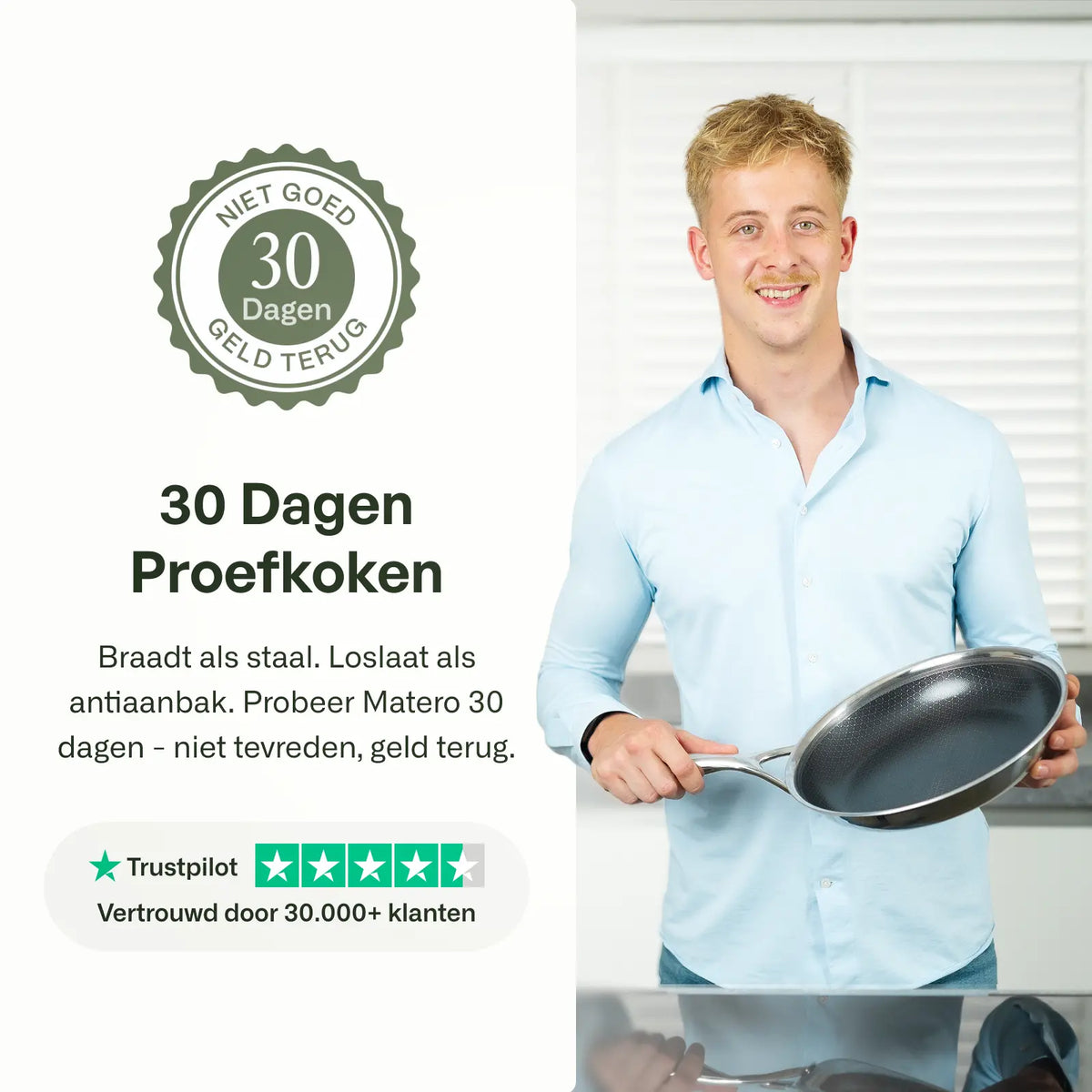 Hybrid frying pan set Ø 24 & 28 2-piece