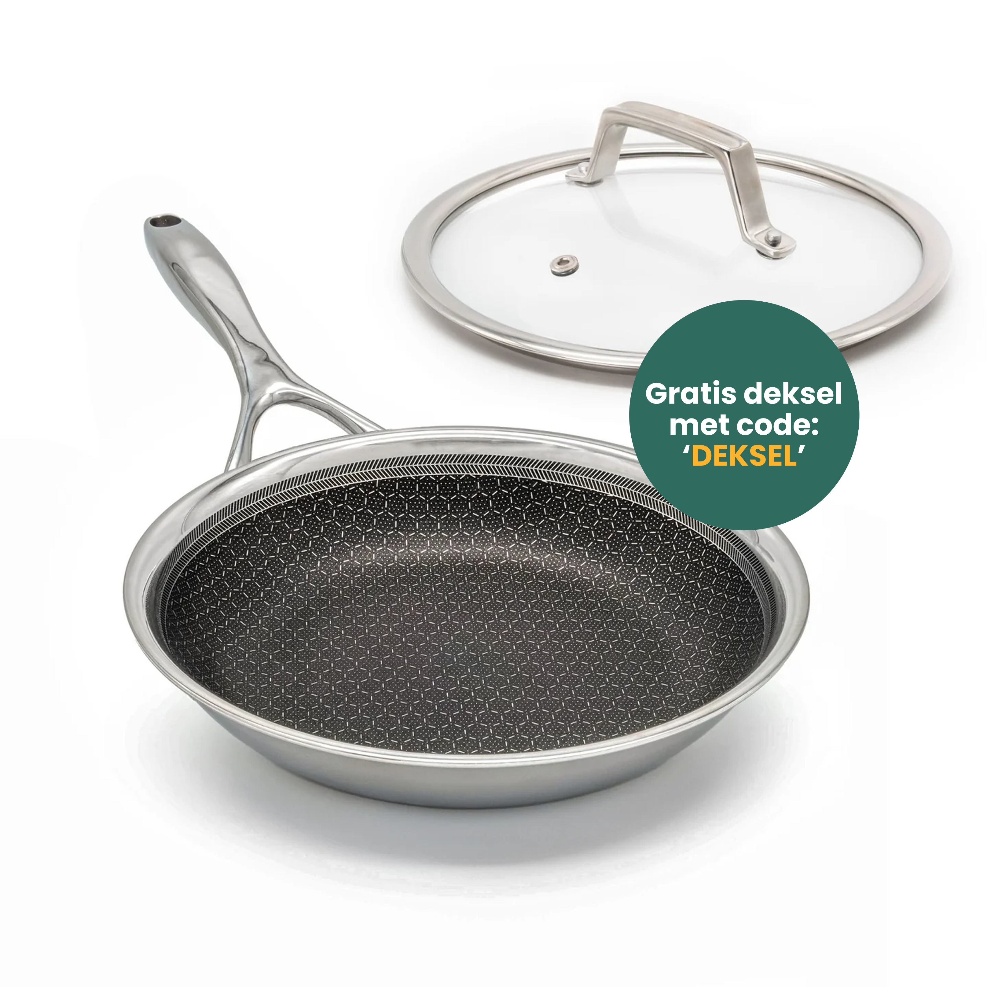 Hybride koekenpan Ø 20 cm met deksel
