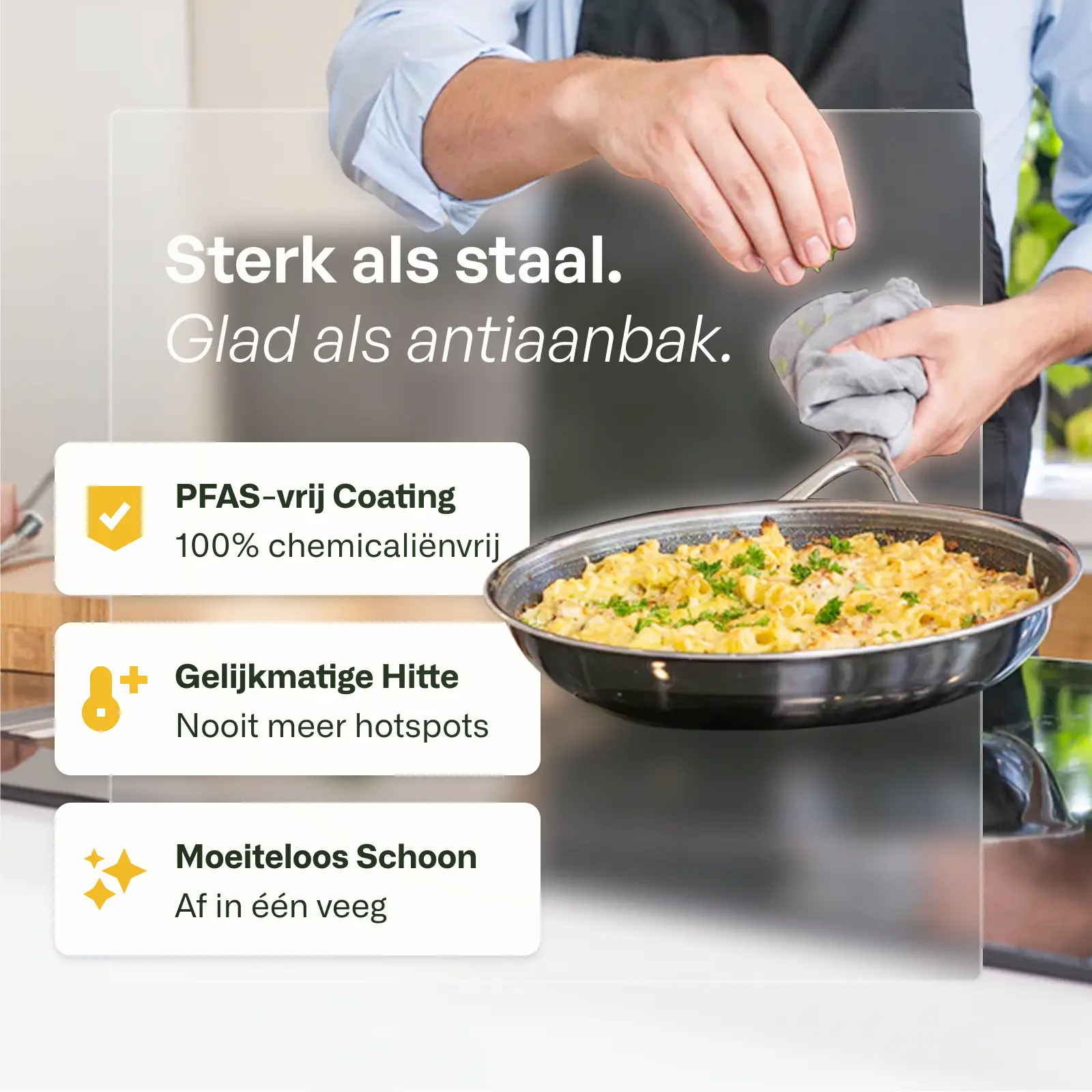 Hybrid frying pan Ø 20 cm with lid