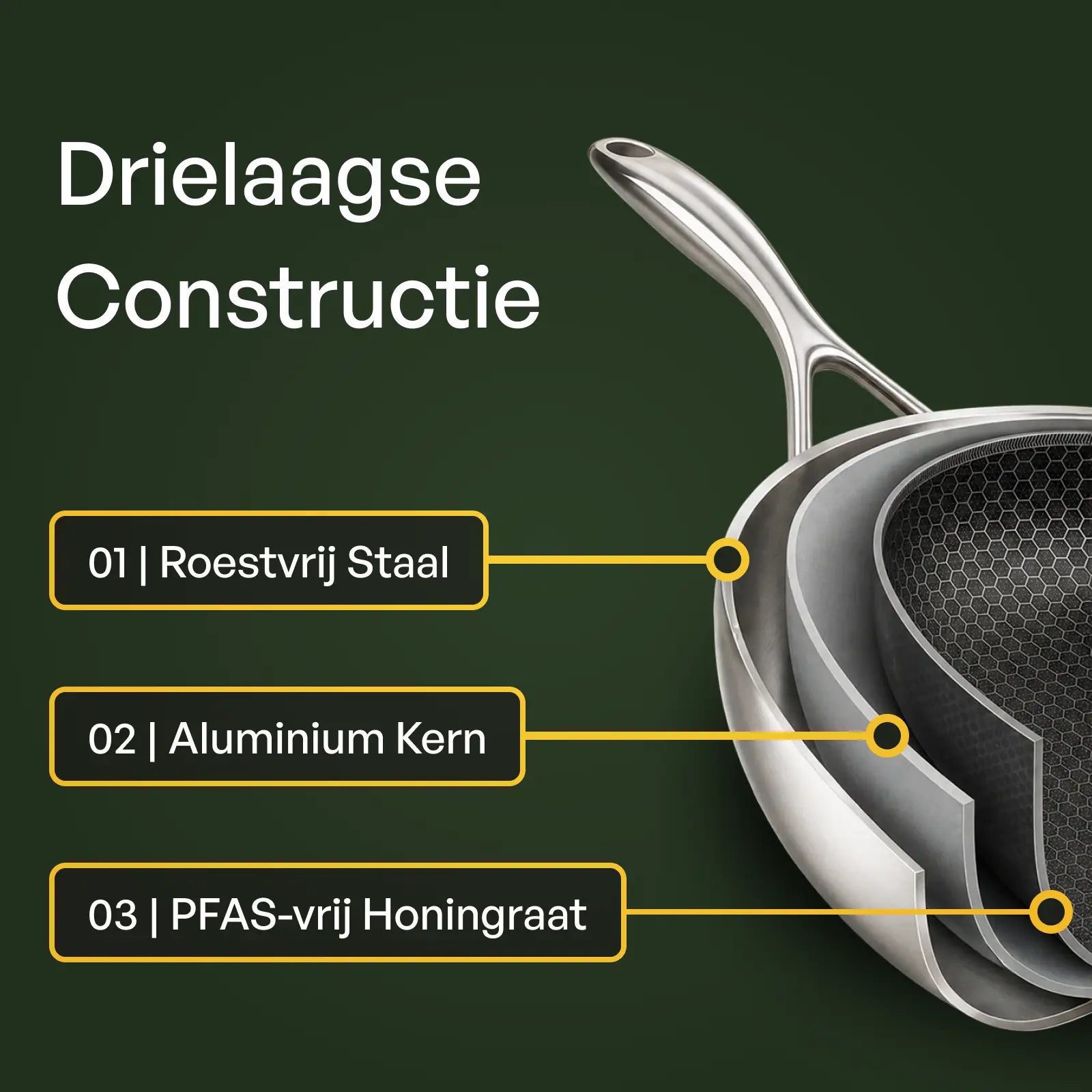 Hybrid frying pan Ø 20 cm with lid