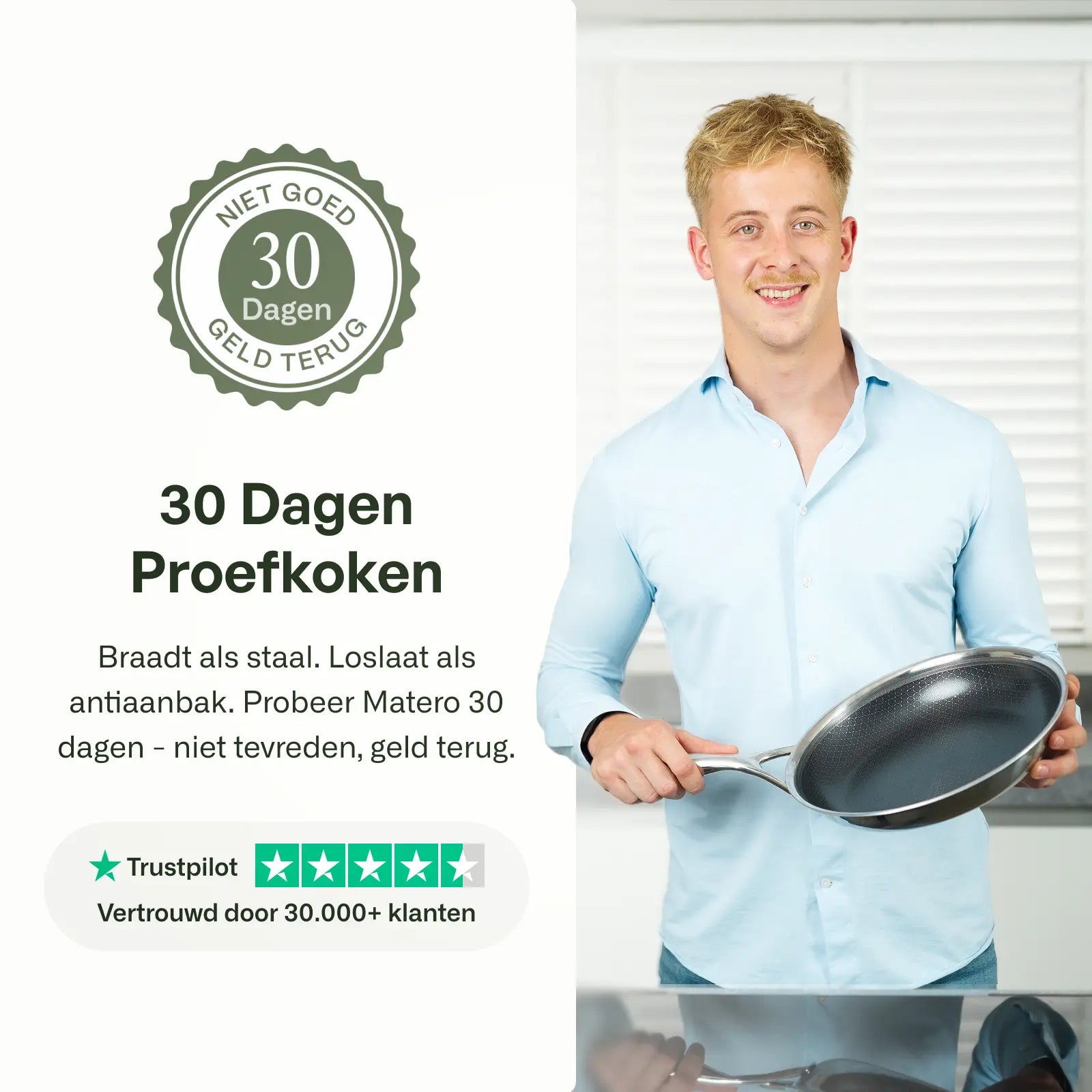 Hybrid frying pan Ø 20 cm with lid