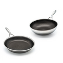 Hybrid frying pan & wok set Ø 28 2-piece