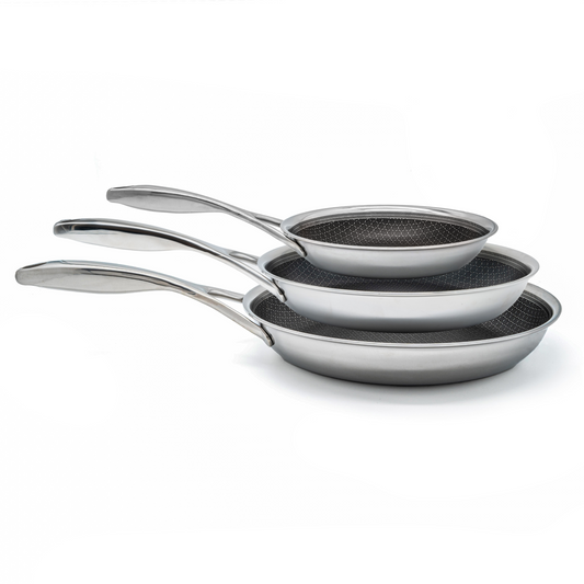 3-Piece Hybrid Fry Pan Set