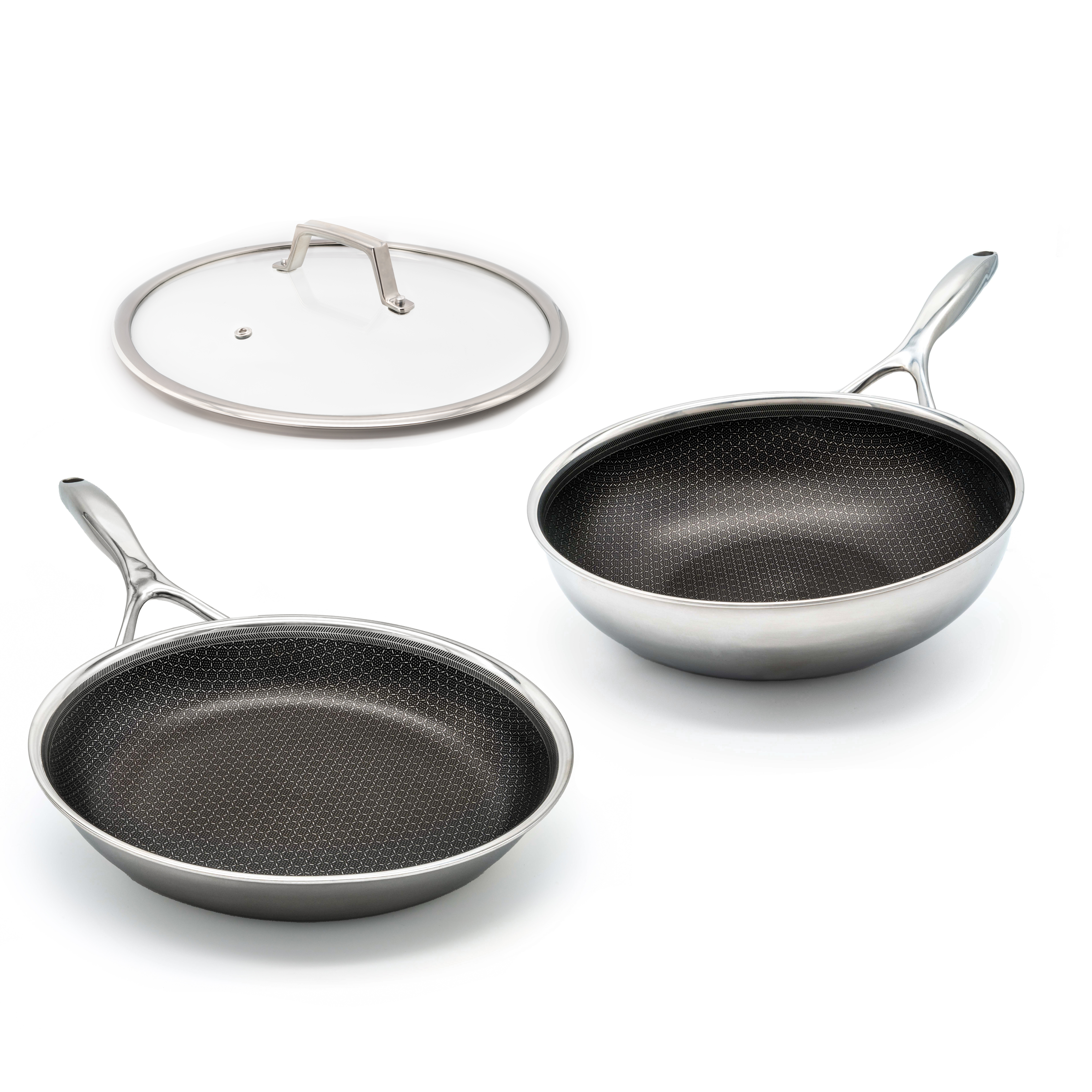 Hybrid frying pan & wok set Ø 28 2-piece with lid